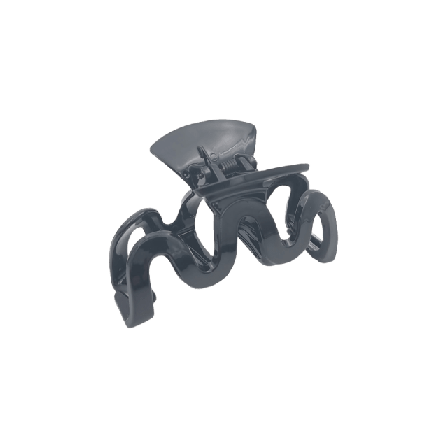 Complement Vågig Hårklämma, Shiny Accessoarer & tillbehör Dam Svart