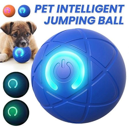 Hoppende Bold Hundelegetøj, Rystende Bold Legetøj til Hunde, Automatisk Bevægende Hundelegetøjsbold