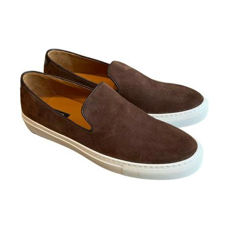 Sand Slip On Sneakers Brun, Herre, Størrelse: 44 EU