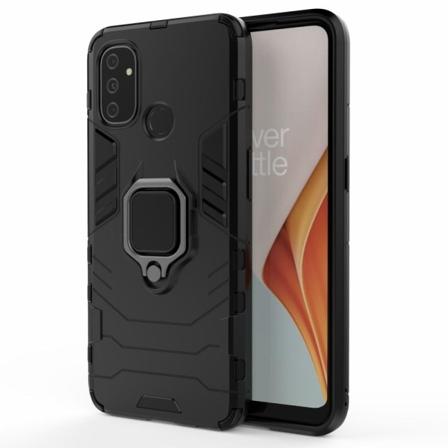 OnePlus Nord N100 - Hybrid Ring Skal - Svart Black Svart