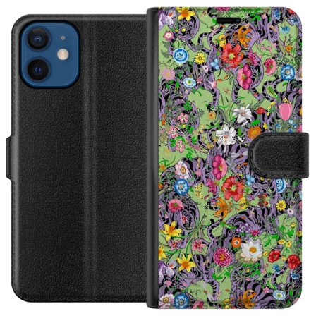 Kompatibelt Plånboksfodral till Apple Apple iPhone 12 mini Lila tigrar