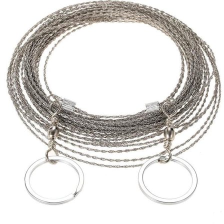 10 meter utomhus trådsåg, överlevnadsvajer med trådsåg, motorsågstråd