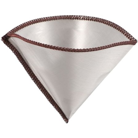 Återanvändbart kaffefilter i rostfritt stål, konfilter för 3-4 koppar