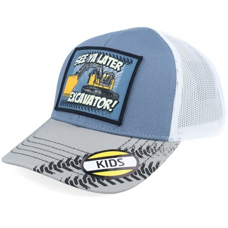 Kinder John Deere - Blau trucker Cap - Kinder Mesh Back Cap Indigo/Grey/White Trucker @ Hatstore