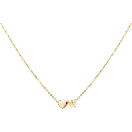 Initialer hjerteformet halskæde, titanium stål hjertevedhæng, personlig initialnavn halskæde til kvinder.