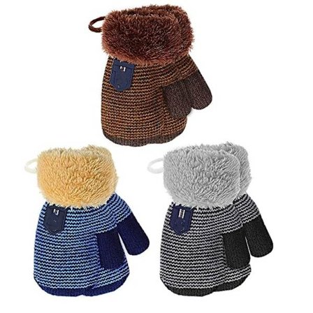 3 par vantar Barnens vinterhandskar Varma babypojkar flickor