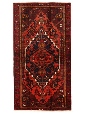 Hamadan Rug Oriental Black/Dark Red (Wool, Persia)
