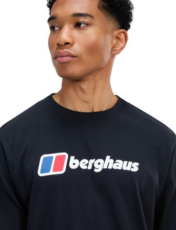 Berghaus Bg M Berghaus Big Logo Ls Tee - Black - S
