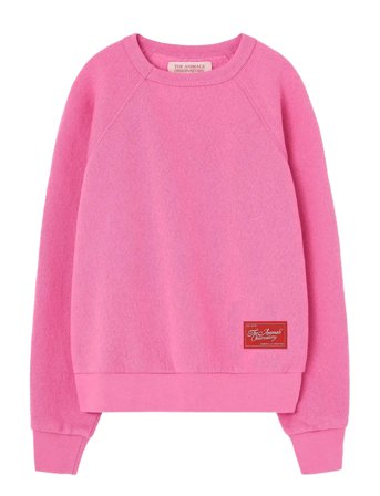 THE ANIMALS OBSERVATORY Brifht Pink Shark Sweatshirt - Pink - 10 Y