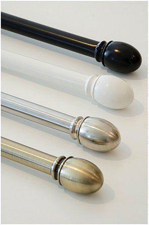 Jotex - Olivia 16/19 Svart Gardinstångset - Köp Gardinstänger hos Jotex