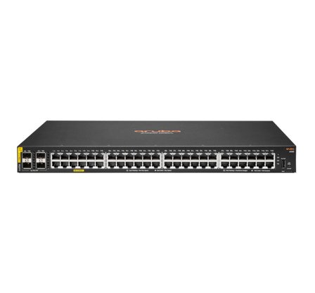 Hewlett Packard Enterprise HPE Aruba 6100 48G Class4 PoE 4SFP+ 370W Switch - switch - 52 porter - Styrt - rackmonterbar