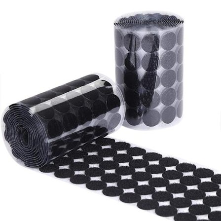 Sorte 1000 stykker børne runde klæbende velcro tidlig uddannelse