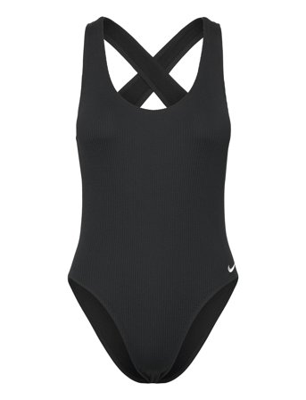 Nike Elevated Essential Pucker Crossback Piece Black NIKE SWIM
