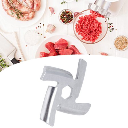 Elektrisk köttkvarnsblad i rostfritt stål, korsformad slipningsplatta, reservdelar