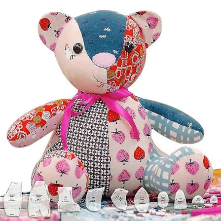 2 stk. Memory Bear Skabelon Lineal Dette er en akrylskabelon! Vi leverer kun akrylskabeloner og næse- og øjenproduktion