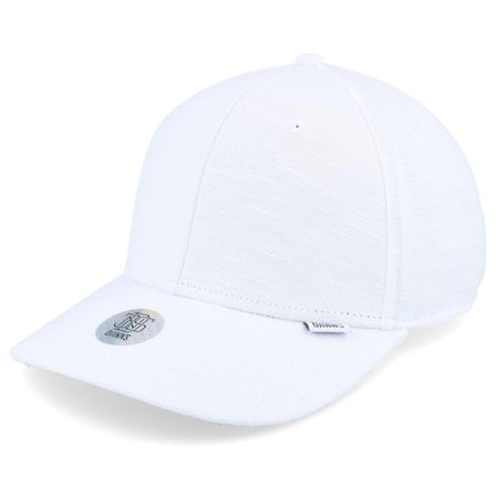 Djinns - Vit adjustable Keps - 6 Panel Truefit Cap Lazy Piquet White Adjustable @ Hatstore