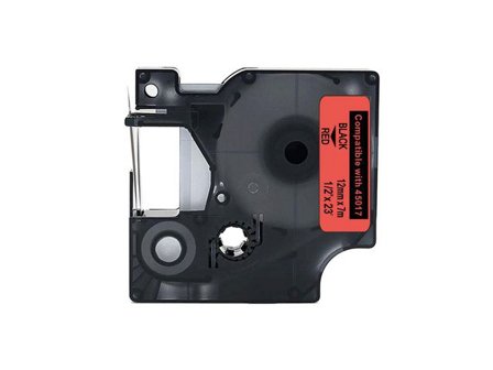 Tape 12mm svart på röd - Lyreco - Kontorsmaskiner - Märkmaskiner och tape - Tape - Dymo D1