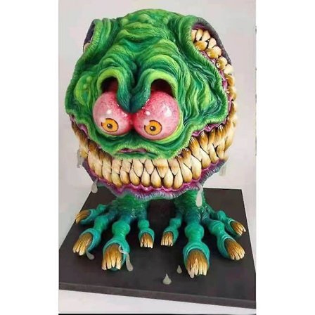 Hartsstaty i harts med flera ben i variation - Dekoration i harts för Halloween, kontor och trädgård (utan händer)