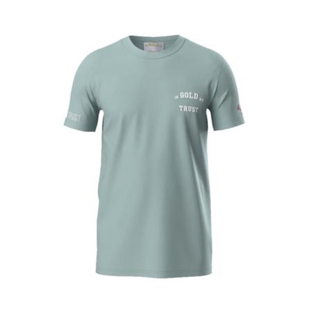 In Gold We Trust, The Pusha T-Shirt Blauw, Heren, Maat:S