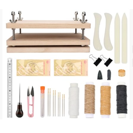 Bokbindingssett, Bindingsutstyr, Nybegynner Beinmappe Verktøybindingssett, Beinmappe, Egnet for DIY