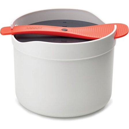 Mikrobølgeovn Ris- og Kornkoger/Damper, Tåler Opvaskemaskine - Sten/Orange, 2 Liter