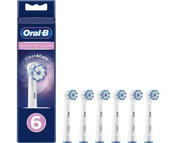 Oral-B Sensitive Clean Care 2+2+2ct Oral-B Sensitive Clean tandborsthuvud, 6 st Oral care Tandborsthuvud - Tandborsthuvud