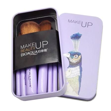 7in1 Makeupborstset Konturering /Blandning/Skuggning/Markering Lila