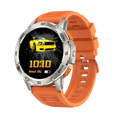 Multifunktionelt Smartwatch med Sundhedsovervågning og Bluetooth-opkald, kompatibelt med Android og iOS Orange