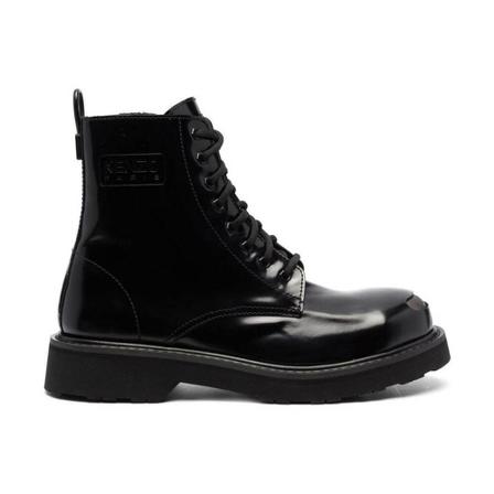 Kenzo, Lace-up Boots Zwart, Heren, Maat:44 EU