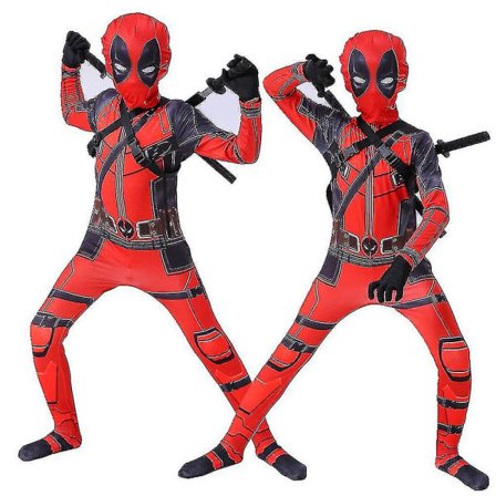 Lasten Deadpool Supersankari Halloween Juhla Cosplay Puku