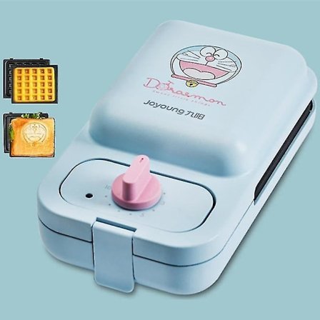 Bærbar Mini Elektrisk Vaffeljern Ikke-klæbende Sandwichbager