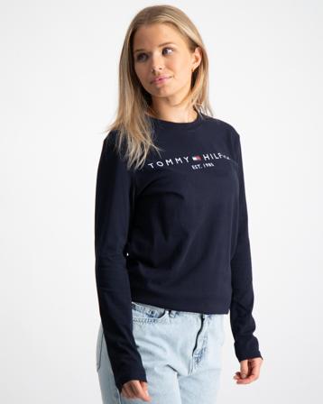 Tommy Hilfiger U ESSENTIAL TEE L/S Blau T-Shirts Mädchen - Kidsbrandstore