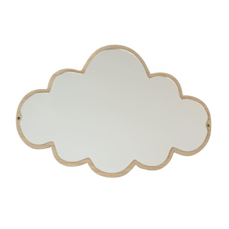 Ins Nordic Wooden Children Akryl Dekorspegel Hem Väggdekoration Spegel