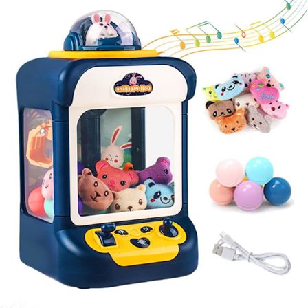 Tegneserie Automatisk Klo Maskine Børn Dukke Betjent Spil Mini Klo Fang Legetøj Kran Maskiner Musik Dukke Gave