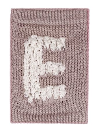 Smallstuff | Knitted Letter E, Nature | ONE SIZE 10 cm