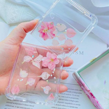 Samsung Galaxy Z FLIP 3 - gennemsigtig skal med tørrede blomster