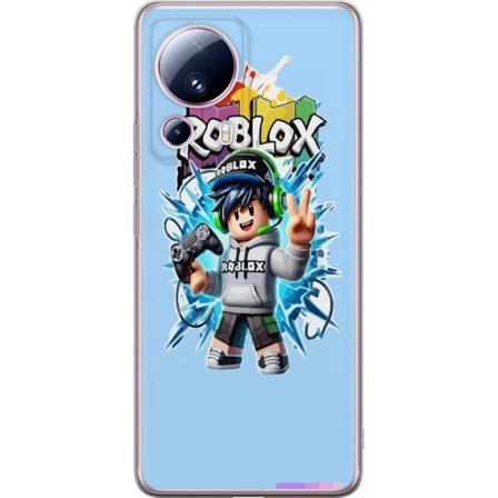Kompatibelt Mobilskal till Xiaomi Xiaomi 13 Lite Färgstark Roblox-karaktär med handkontroll och energifylld splash art design, perfekt för barnrum