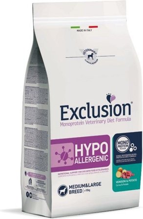 Exclusion Monoprotein Veterinary Diet Formula Hypoallergenic