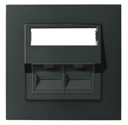 Elko EKO05567 Modulæruttak svart 1 kobling, Datamaskin & surfing