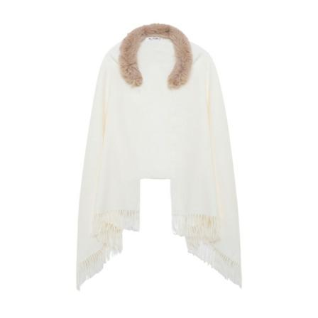 Blugirl Capes Hvid, Dame Poncho, Størrelse: ONE Size