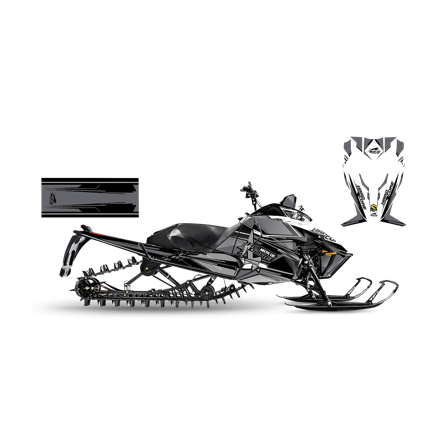 Dekalkit SweTown Arctic Mudina Grå - Arctic Cat ZR 8000 RR ES 129 2017-2017