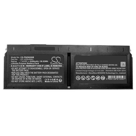 Batteri til bærbar PC for Panasonic CF-XZ6, CF-XZ62, CF-XZ62DCQR og andre.