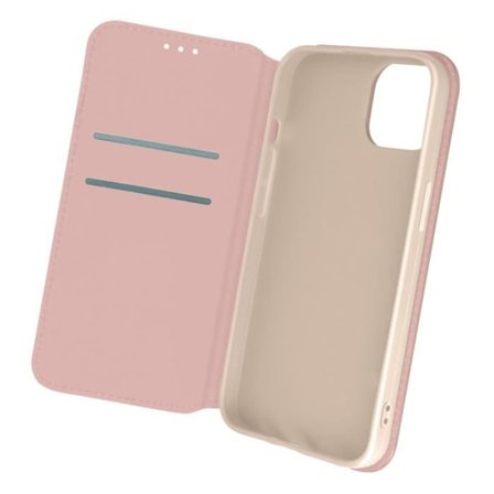 iPhone 13 Mini Case Flip Wallet Video Support Funktion Rose Gold