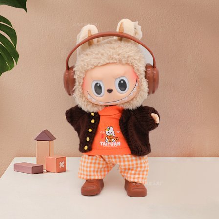 Dukkeklæder blindboks dukkeklæder egnet til 14-18 cm dukker (1., 2. og 25. generation Laboobu universal)