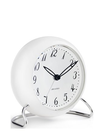 Arne Jacobsen Clocks Lk Bordur Ø11 Cm Hvid - White - ONE SIZE