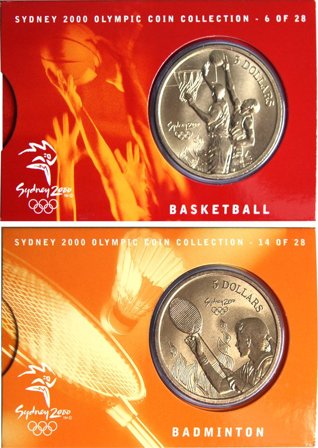 OL 2000 Bronzemønt-kollektion Basketball/badminton