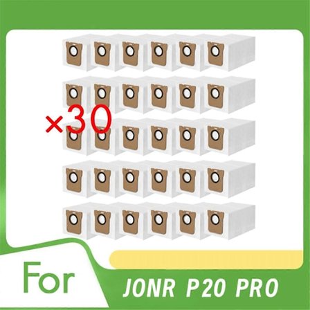 30 stk. støvsugerposer for JONR P20 PRO feiemaskin tilbehør støvsugerposer