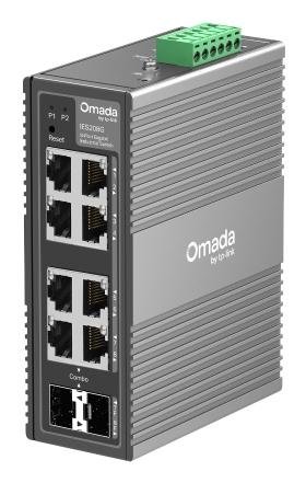 TP-Link | IES208G | Omada Industrial Easy Managed Switch | 8x Port | 1Gbit/s