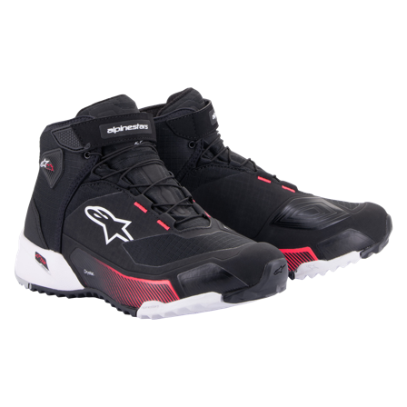 Scarpe Moto Donna Alpinestars CR-X Drystar Nero/Bianco/Diva Pink 43,5