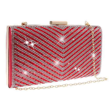 Aften Clutch Taske Bryllup Aften Taske RØD